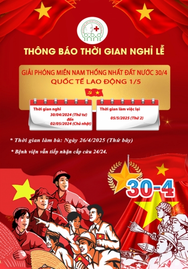 thong bao nghi le ngay giai phong mien nam  thong nhat dat nuoc   quoc te lao dong